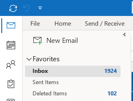 Open your Outlook profile and navigate to the File option in the ribbon.